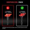 4PCS Upgraded Ignition Coil Pack and Iridium Spark Plug Compatible with 2016-2021 Hyundai Elantra Kona Sonata Hybrid V-eloster Kia Forte Optima Hybrid Soul 2.0L L4 Replaces UF816 93175