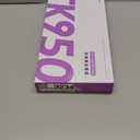 EWEADN TK950 Typewriter Mechanical Keyboard and Mouse, 104 Keys Aesthetic Typewriter Keyboard Mouse Combo with White Backlit, Anti-Ghosting, Black Switch Bluetooth/2.4GHz/Wired Cute Keyboards-Black