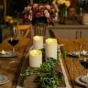 Homemory Rechargeable Flameless Candles, LED Candles, Battery Operated Candles with Remote and Timers, Outdoor Waterproof, Long Lasting, Set of 3
