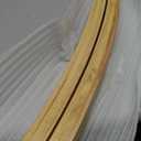 Two Steam - Bent Oak Rockers Runners - 1-1/16" Wide Wood Curved Legs for Chair or Bench Rocking Repair (Log)