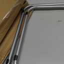 Tv Trays Folding Tray Table Dinner Tray Table Round, Snack Eating Trays Table for Living Room with No Assembly Required&Sturdy, 17.5 x 17.5 x 26 in(White Marble), 1pc
