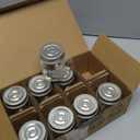 Small Mason Jar Shot Glasses with Lids (8pc Set) 2oz Tiny Glass Jars with Handles for Adult Party Favors, Juice, Alcohol, Unique Funny Shot Glass, Moonshine Shooter, Cute Mini Beer Mug, Christmas Gift