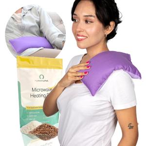 My Heating Pad Microwave Heating Pad - Moist Microwavable Heating Pads for Joints and Muscles Relief - Microwave Hot Pack Heat Pad for Cramps - Chilled or Heated Pad Therapy - Purple - Lavender Scent