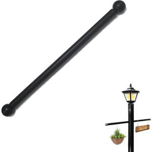 Lamp Post Cross Arm - 16.1 Inch, Stylish & Versatile Outdoor Lamp Post Parts - Lamppost Cross Bar,Black