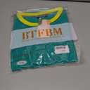 BTFBM Womens Oversized T Shirts Dressy Casual Short Sleeve Summer Tops Crew Neck Color Block Blouse Loose Fit Basic Tee (Green, L)