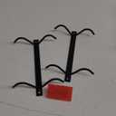 Cabinet Hook Mug Holder - Hanging Coffee Cup Rack for Kitchen, Under Cabinets Metal Hangers Organizer Shelf Storage Utensil (Black)