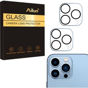 Ailun Camera Lens Protector for iPhone 13 Pro & iPhone 13 Pro Max,Tempered Glass,9H Hardness,Ultra HD,Anti-Scratch,Easy to Install,Case Friendly [Does not Affect Night Shots][2 Pack]