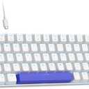 MageGee Portable 60% Mechanical Gaming Keyboard, RGB Backlit Compact 68 Keys Wired Mini Keyboard for Laptop PC Mac, Hot Swappable, Blue Whale Switch - White
