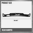 G-PLUS Rear Diffuser Compatible with BMW 4 Series F32 F33 F36 2014-2020 (w/M Sport Bumper), Fit BMW F32 4 Series 2 Door Coupe 2014-2019 M Performance Style (Single Sided Dual Output) Glossy Black