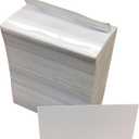 White Styrene Label Holder Chips for Gondola Shelves - Reusable Matte Plastic Price Tag Holders with Clear Visibility for Retail Store Displays - 2000-Pieces in 3.25" L x 1.25" H, 10mm