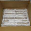 YORWHIN Short Puppy Gate - 17 Inch Height Dog Gate, Metal Free Standing Pet Gates, Expands Up to 48 Inches for Indoor/Outdoor, Step Over Pet Fence for Small Dogs