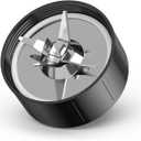 Cross Blades Replacement 6-leaf Compatible with KOIOS Blender BL337B BL219B BL328B BL319B 900W With Gaskets Blending Blade Replacement Blender Part