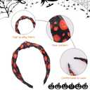 Halloween Headbands Pumpkin Hairband Knot Hair Hoop Adult Hair Accessories for Halloween Cosplay Thanksgiving Party Festival Supplies