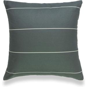 Hofdeco Modern Boho Decorative Throw Pillow Cover Only, for Couch, Sofa, Bed, Moss Green Stripes, 20"x20"
