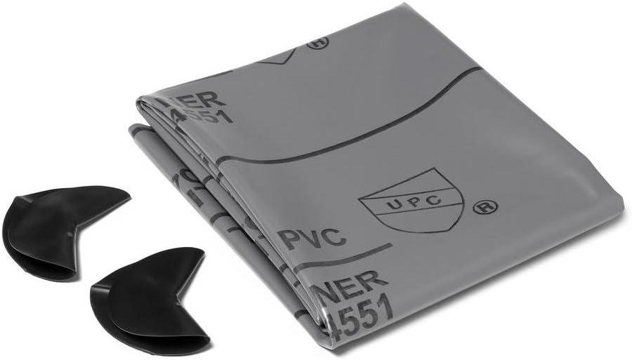 Oatey PVC Shower Pan Liner Kit Gray 5' x 6'