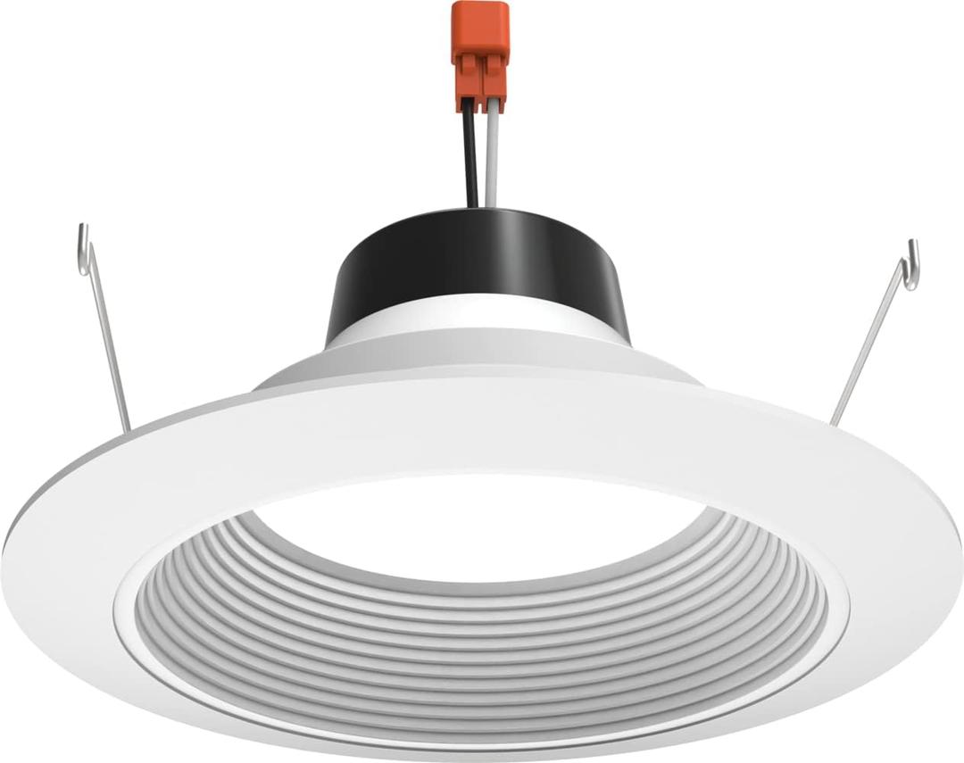Juno 6 Inch LED Recessed Lighting, G4 Series Retrofit LED Downlight, Ceiling Light for Kitchen or Shower, 1000 Lumens, 3000K Warm White, Wet Location Rated, Dimmable, Baffle Trim