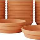 30 Pack Terracotta Saucers 3x3 Inch, Shallow Clay Drip Trays for Small Plant Pots, Succulents, Seedlings, Indoor Outdoor Use