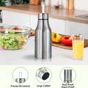 Stainless Steel Oil Dispenser Bottle - Leak-Proof Olive Oil Decanter for Kitchen(17Oz) (16.9 Ounces)