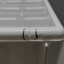 Akro-Mils 24-Drawer Plastic Drawer Storage Cabinet for Garage Organization, Bead Organizer, Building Bricks Storage, Teacher Toolbox, Makeup Organizer, 20" W x 6" D x 16" H, 10124 White