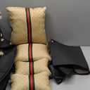 Car Seat Cover, Universal Leather Linen Car Seat Cover, Car Seat Protection Pad 5 Seats Fashion Car Seat Cushion Four Seasons Universal 5D Cushion All-Inclusive,A