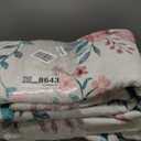 DCX Washable 8x10 Bow Rug, Pink Floral Rug for Girls Bedroom, Cute Soft Low Pile Indoor Dcor Carpet, Kid & Pet Friendly Nursery Rug for Living Room, Dorm, Playroom