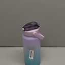 RYI Large Half Gallon 64 OZ Motivational Water Bottle with Straw Time Marker BPA Free for Sport and Fitness Purple Green