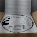 Black Crystal Chandelier 23.62'' K9 Smoke Gray Crystal Round Pendant Lights 8 Lights 5-Tier Large Modern Chandelier for Dining Room Living Room Bedroom Foyer Entryway (24" Flat)