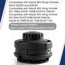 THTEN KTHA 1040-03 Trimmer Head Compatible with Kobalt 40V KST 1040A-03,KST 1040B-03,KST 224A-03,KST 224B-03,KST 1540-06,KST 2540-06, KST 2580-06,KST 1341-06 String with 0.080 inch Pre Cut Line