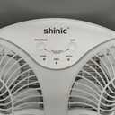 shinic 2026 9 Inch Twin Window Fan Quiet, Reversible Airflow, 3 Speeds, Adjustable Width 23.5"-37", ETL Certified for Bathroom/Kitchen
