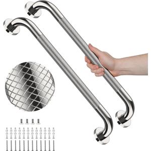 Anti Slip Shower Grab Bar 32 Inch,Chrome Stainless Steel Bath Grab Bar