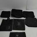 1set Travel Laundry Bags Lightweight Luggage Organizers for Clothes Shoes and Toiletries for Business Trips Vacations and Camping Black