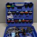 28PCS Coolant Pressure Tester & Vacuum Refill Kit,Radiator Pump Pressure Tester Kit for Automotive Cooling System Water Tank Leakage Detection (Blue)