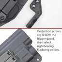 EDC Upgrade Kit - Modwing Concealment Claw and DCC Monoblock Metal Clip for IWB Holster by FDO Industries
