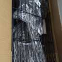 Ulif U13 Medium Over Washer and Dryer Storage Shelves, 6 Tiers Laundry Room Standing Shelf with 2 Hanger Rods, Space Saver Clothes Drying Rack, 57.8" W x 22" D x 77.4" H, Black