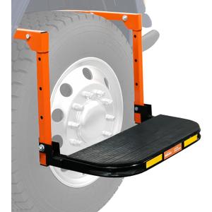 SEKAM Folding Tire Step for Trucks, SUVs & RVs, Adjustable Truck Tire Step & Wheel Step for Pickup Trucks, Heavy Duty Platform with 350 Lbs Capacity
