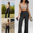 Laite Hebe Wide Leg Pants for Women Loose Yoga Pants with Pockets Petite/Regular/Tall Stretch Casual Lounge Pants (Black, S)