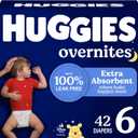 Huggies Overnites Size 6 Overnight Diapers (35+ lbs), 42 Ct, Packaging May Vary