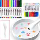 2 x 12pcs Magical Drawing Pen, Water Art Pens With Spoon Magical Water Painting Water Marker Doodle Pens Floating Marker Pens Toys Gifts for 3-12 Year Old Boys Girls Toddlers New Year's Gift