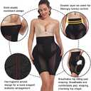 Hip Pads Shapewear Shorts for Women Curvy Hip Enhancer Booty Pads, All-Day Comfort for Daily & Special Occasions (Black, XXL)
