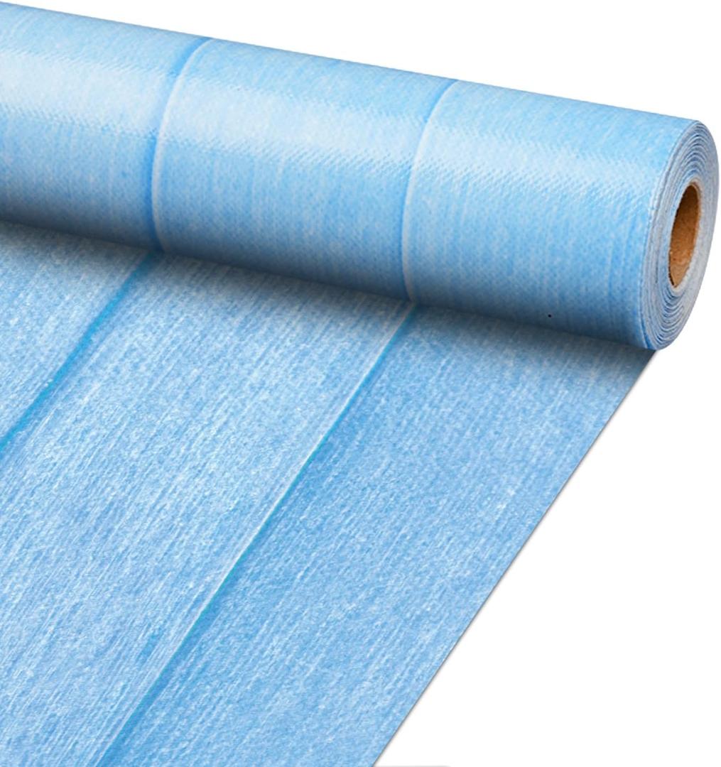 Inkspire Light Blue Wood Bulletin Board Paper Roll,14.8FTx47IN Large Reusable Waterproof Erasable Classroom Wall Background Backdrop Paper,Fade-Resistant Fabric Wrapping School Decors Teacher Supplies, 177.6" x 47"