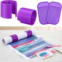 Tosstuki 2 Pcs Diamond Painting Canvas Roll Holder with Anti-Slip Mat Anti-roll Canvas Ring Organizer Diamond Kits for Adults DIY Painting Art Tool Accessories