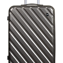 HotWay 24 Inch Expandable Checked In Luggage, Lightweight Hardshell Luggage with Spinner Wheels, Gray