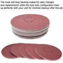 50 Pack 9-Inch 10 Hole 240 Grit Hook-and-Loop Drywall Sandpaper - Aluminum Oxide Sanding Disc for 9" Drywall Sander Wood Furniture Finishing