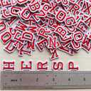 130pcs Iron on Letter Patches 0.7 inch, 5 Sets of 26 Embroidered Alphabet A-Z Patches for Clothing Jackets Hats Backpacks Jeans Red