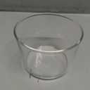 Small Glass Bowls Ice Cream Cup Mousse Cup, Transparent Glass Dessert Tray DIY Round Shaped Pudding Cup