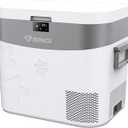 B BINGI Car Refrigerator 23 Quart Portable 12 Volt Fridge Freezer | No Ice Needed, Low Noise ≤39, 0°F~50°F, Compact Size, 12V/24V DC, 100 ~ 240V AC, Use as Fridge or Freezer, White