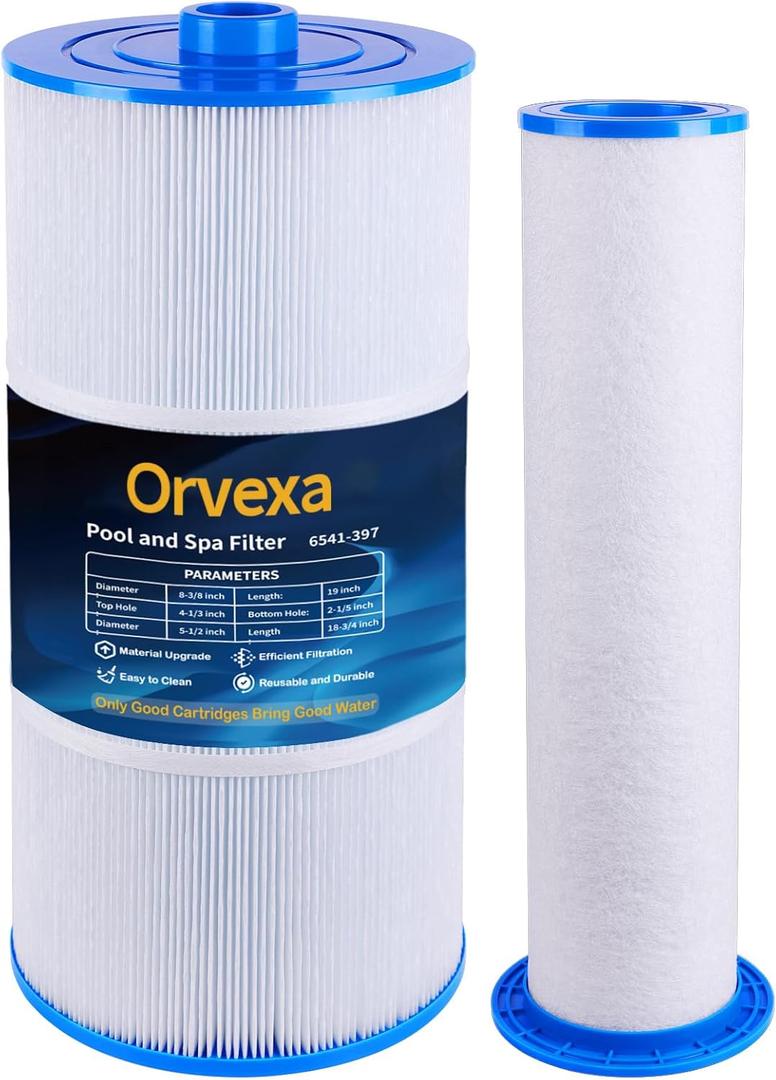 6541-397 Pool Spa Filter Cartridge,Compatible with Sundance 880 Spa Filter Series 2009-2023 ( Outer Filter 6473-165 and Inner Filter 6473-164), Sundance Spa Filter,FC-2772, AK-80802 Optima,Maxxus,etc.