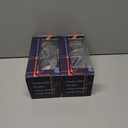 2 x Skiing Motocross Goggles,Racing Riding Goggles ATV Dirt Bike,Ventilation Anti-Fog UV Impact Resistant for Adult (Magnetic Series, Black Frame and Silver Lenses)