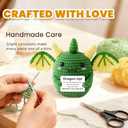 Inspirational Gifts for Women,Cute Mini Crochet Dragon with Affirmations Cards for Home/Office Decor, DragonGifts for Him Her,Motivational Gifts for Birthday Holiday Friends Coworkers