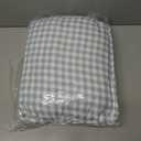 Nayoroom Blue Gingham Comforter Set Full Size Plaid Checkered Dorm Bedding Set 3 Pieces Soft Lightweight Farmhouse Grid Comforter for All Seasons (1 Comforter, 2 Pillowcases)